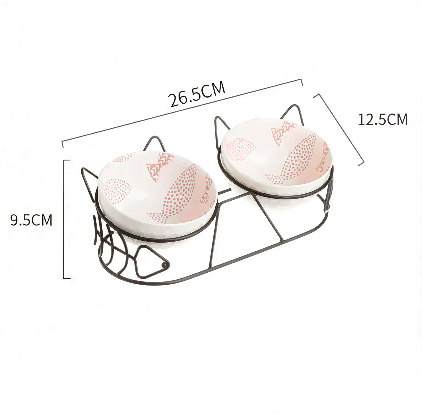 FELYN™ Elevated Ceramic Double Bowl