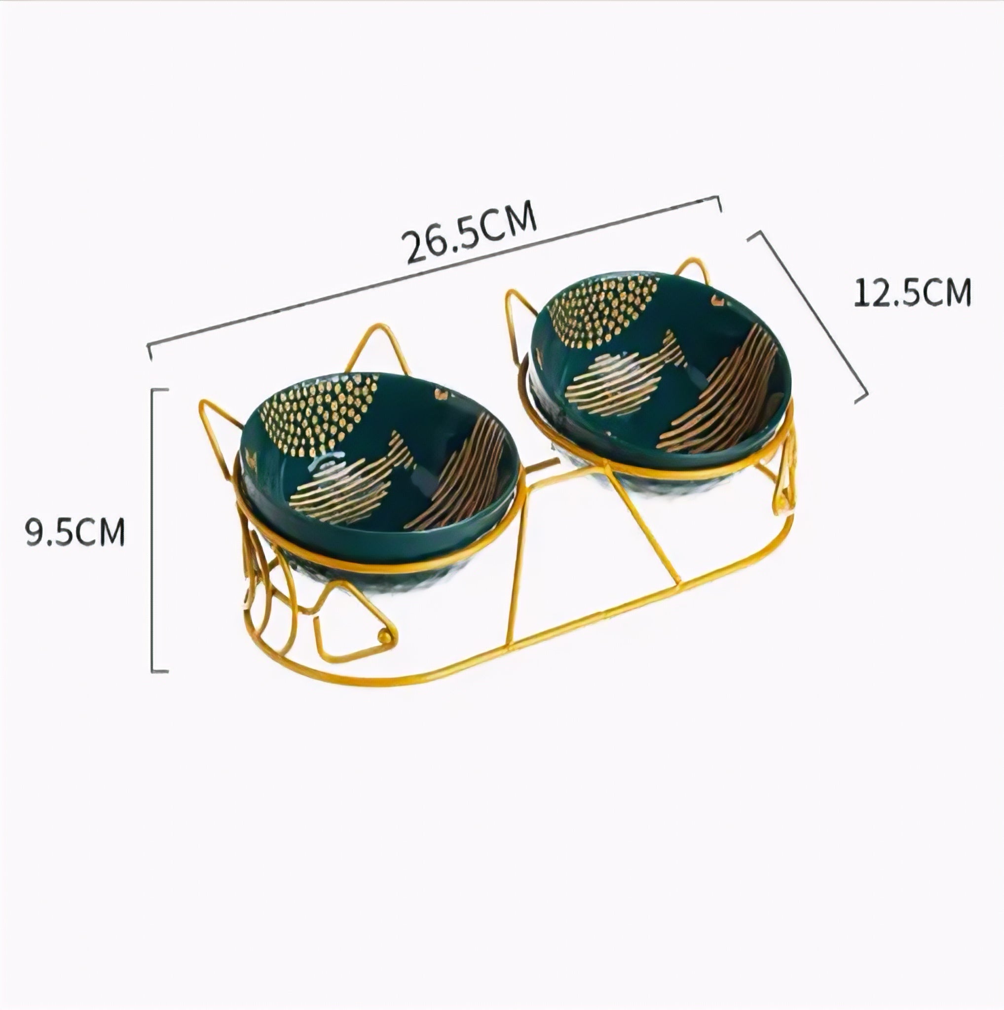 FELYN™ Elevated Ceramic Double Bowl