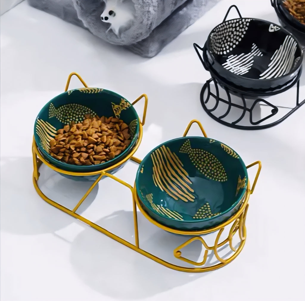 FELYN™ Elevated Ceramic Double Bowl