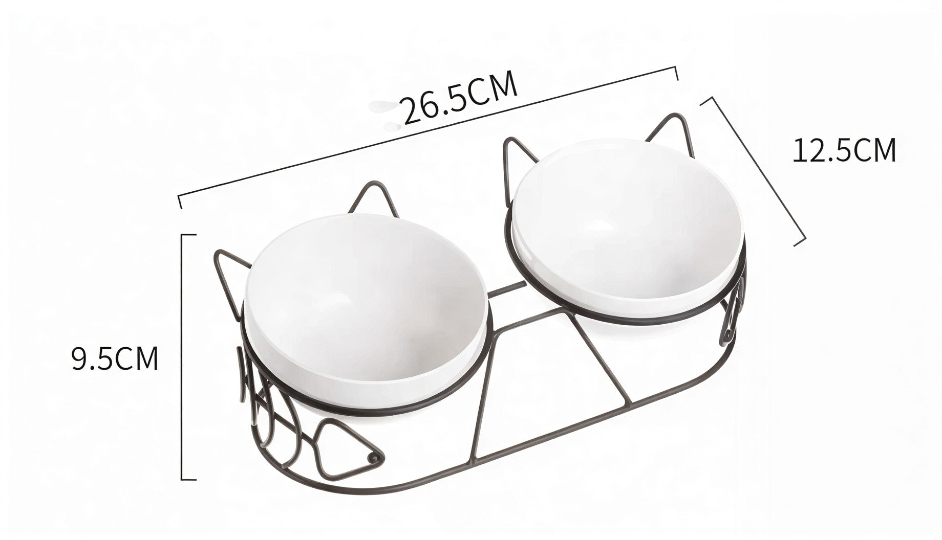 FELYN™ Elevated Ceramic Double Bowl