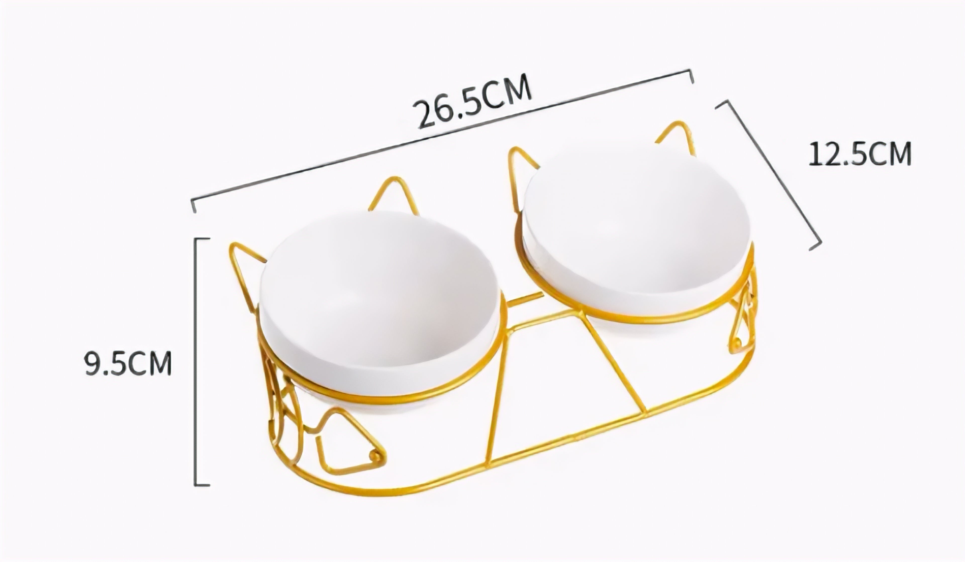 FELYN™ Elevated Ceramic Double Bowl