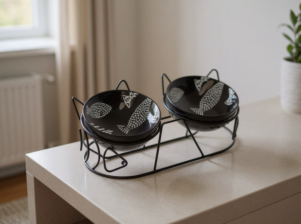 FELYN™ Elevated Ceramic Double Bowl