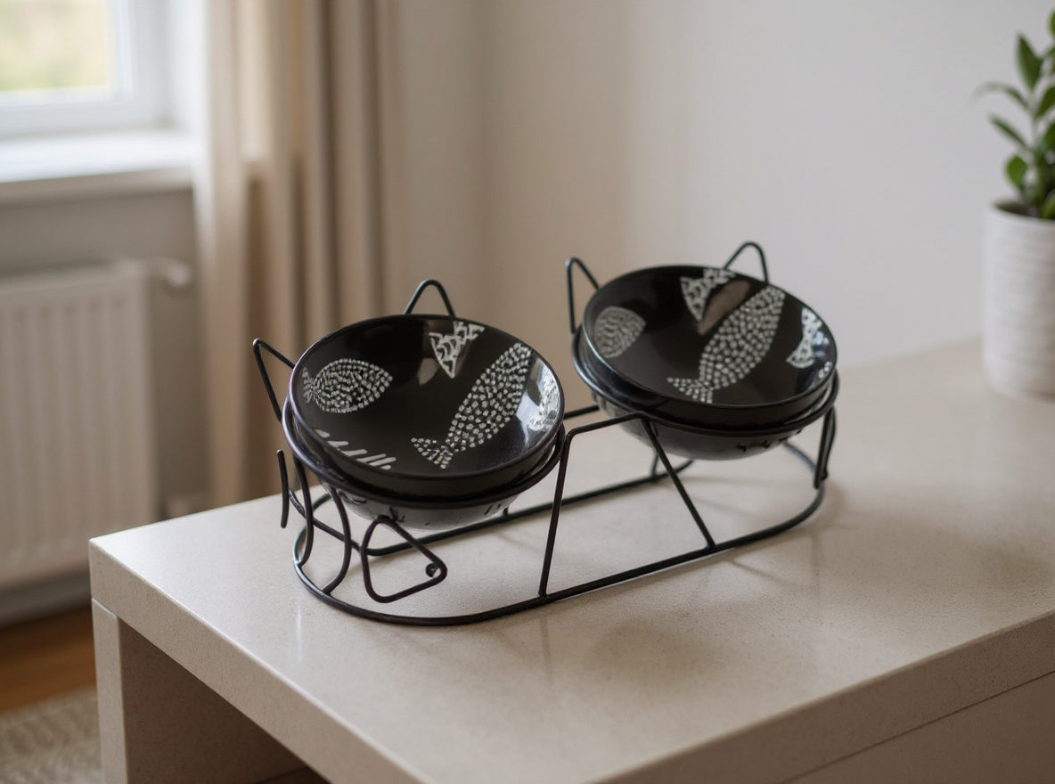 FELYN™ Elevated Ceramic Double Bowl