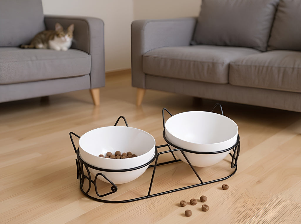 FELYN™ Elevated Ceramic Double Bowl