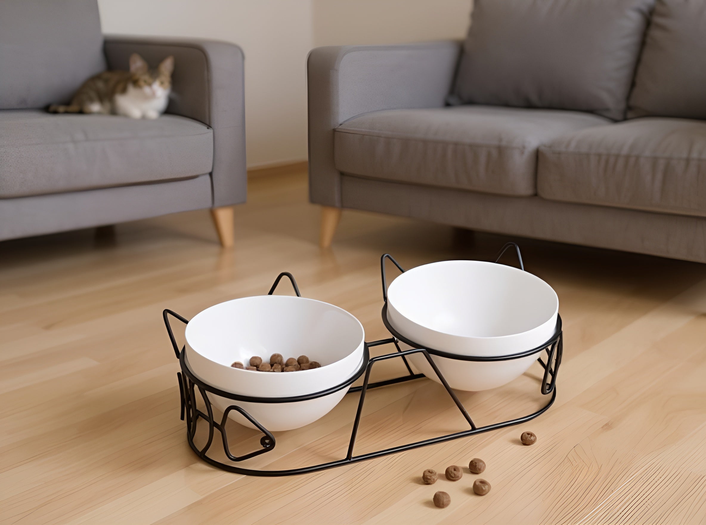 FELYN™ Elevated Ceramic Double Bowl